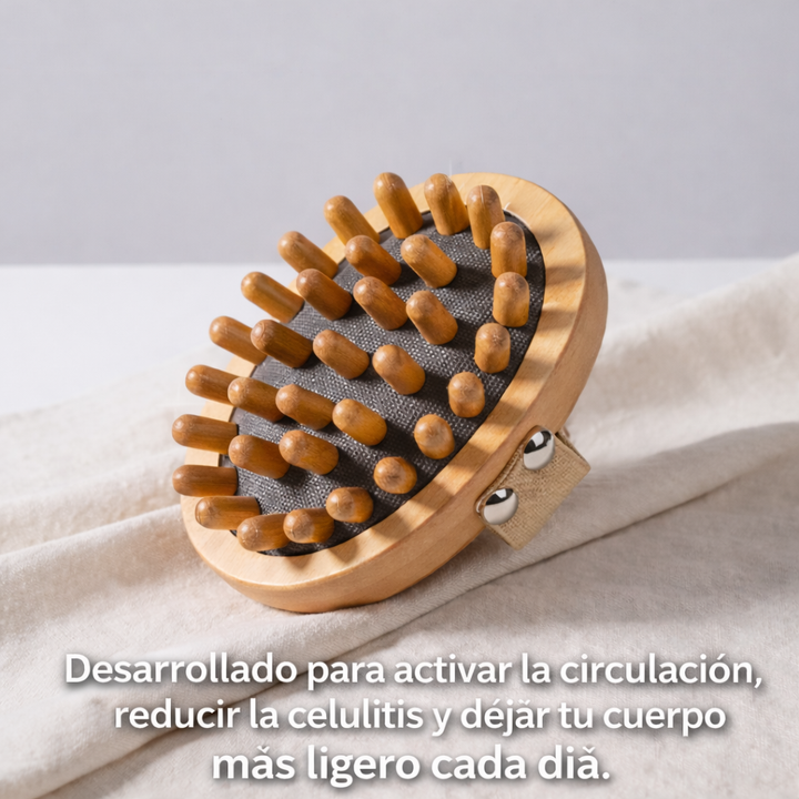 Rodillo corporal de madera anticelulítico – estimula la circulación y alisa la piel