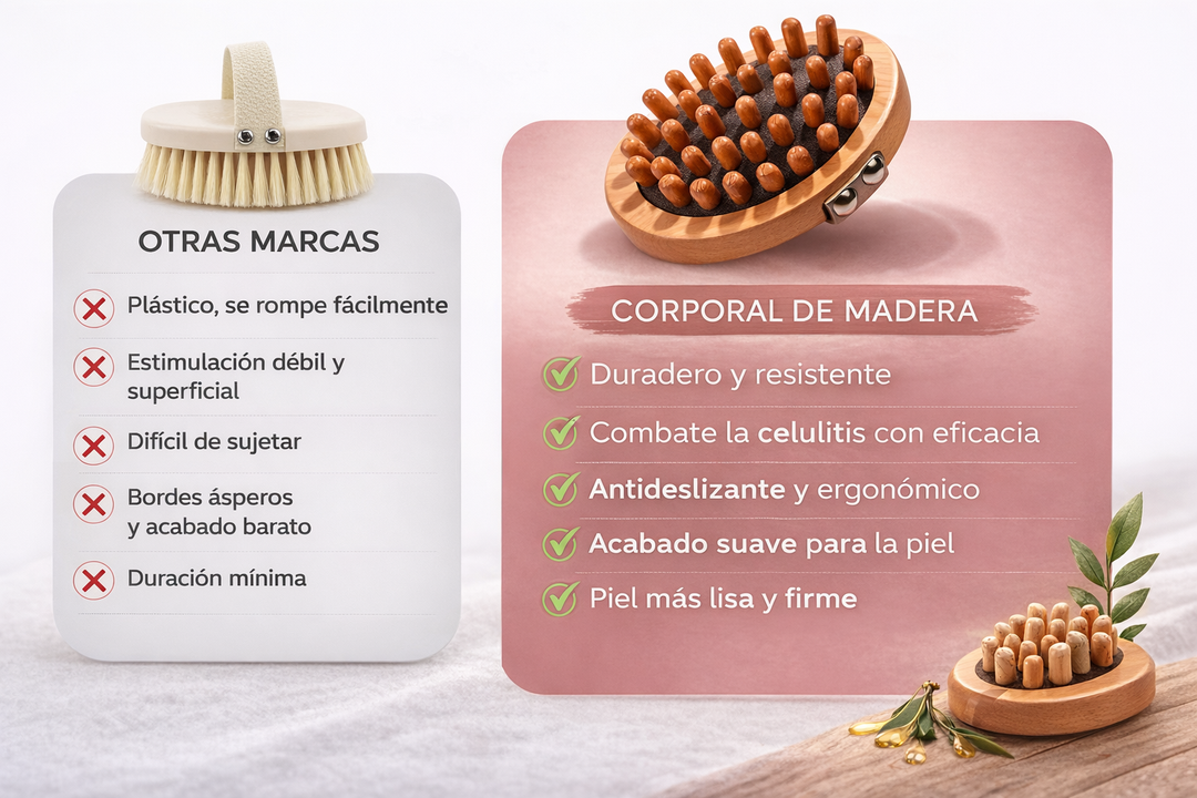 Rodillo corporal de madera anticelulítico – estimula la circulación y alisa la piel
