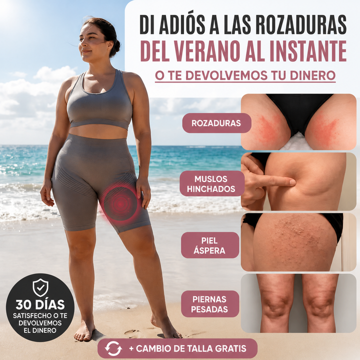 Legging corta Curvella 3D antirozaduras