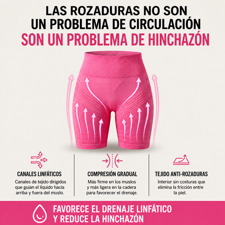Legging corta Curvella 3D antirozaduras