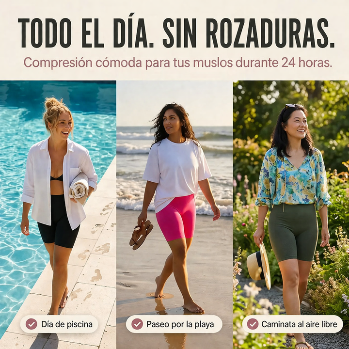 Legging corta Curvella 3D antirozaduras