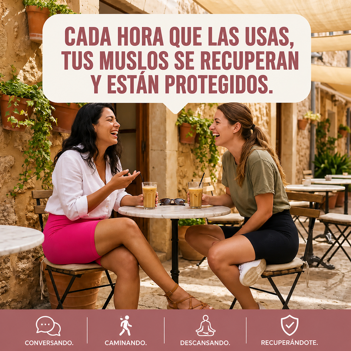 Legging corta Curvella 3D antirozaduras