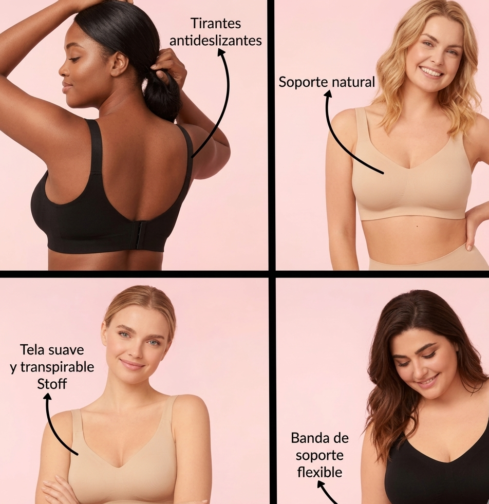 Sujetador de soporte – Moldea tu pecho de forma natural