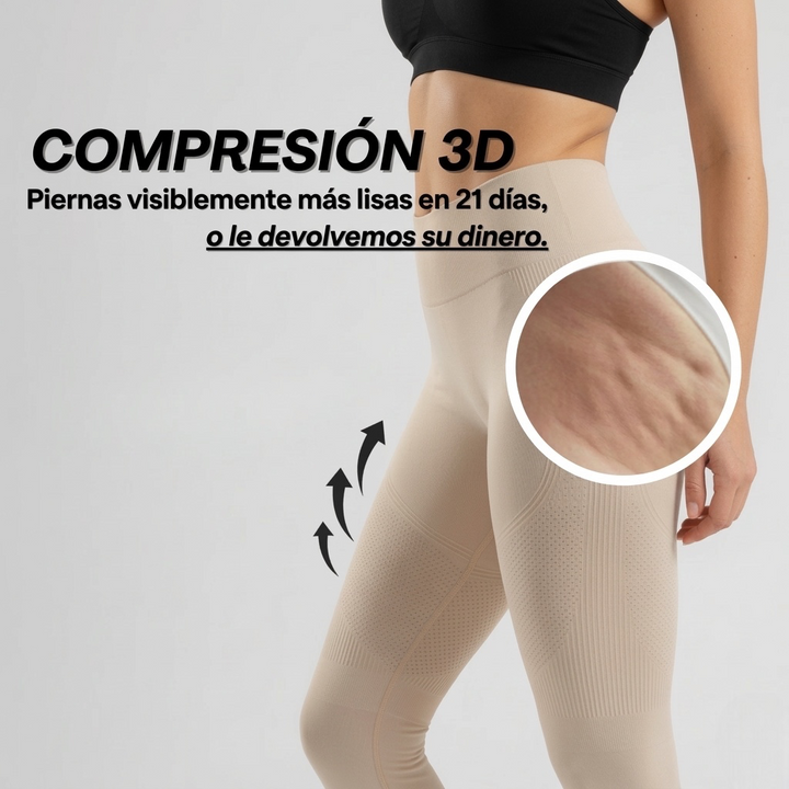 Leggings Curvella 3D: redefine tu silueta sin esfuerzo.