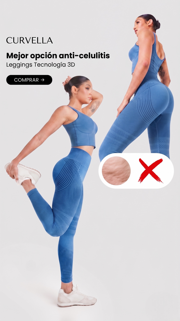 Leggings Curvella 3D: redefine tu silueta sin esfuerzo.
